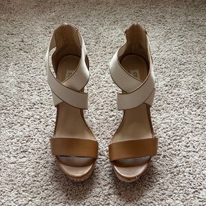 Steve Madden Women's Wedges - Cream and Brown